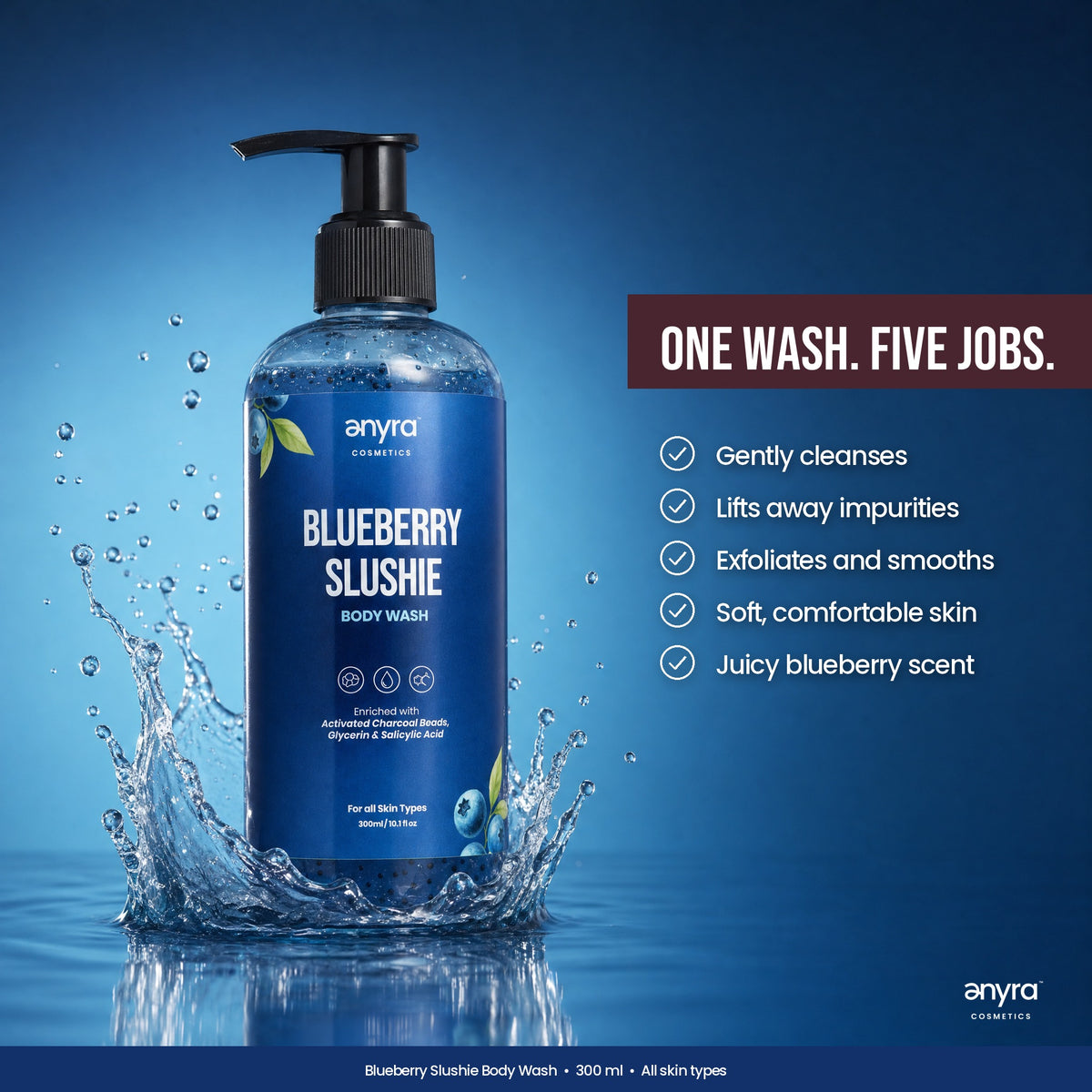 Blueberry Slushie Body Wash, image 4