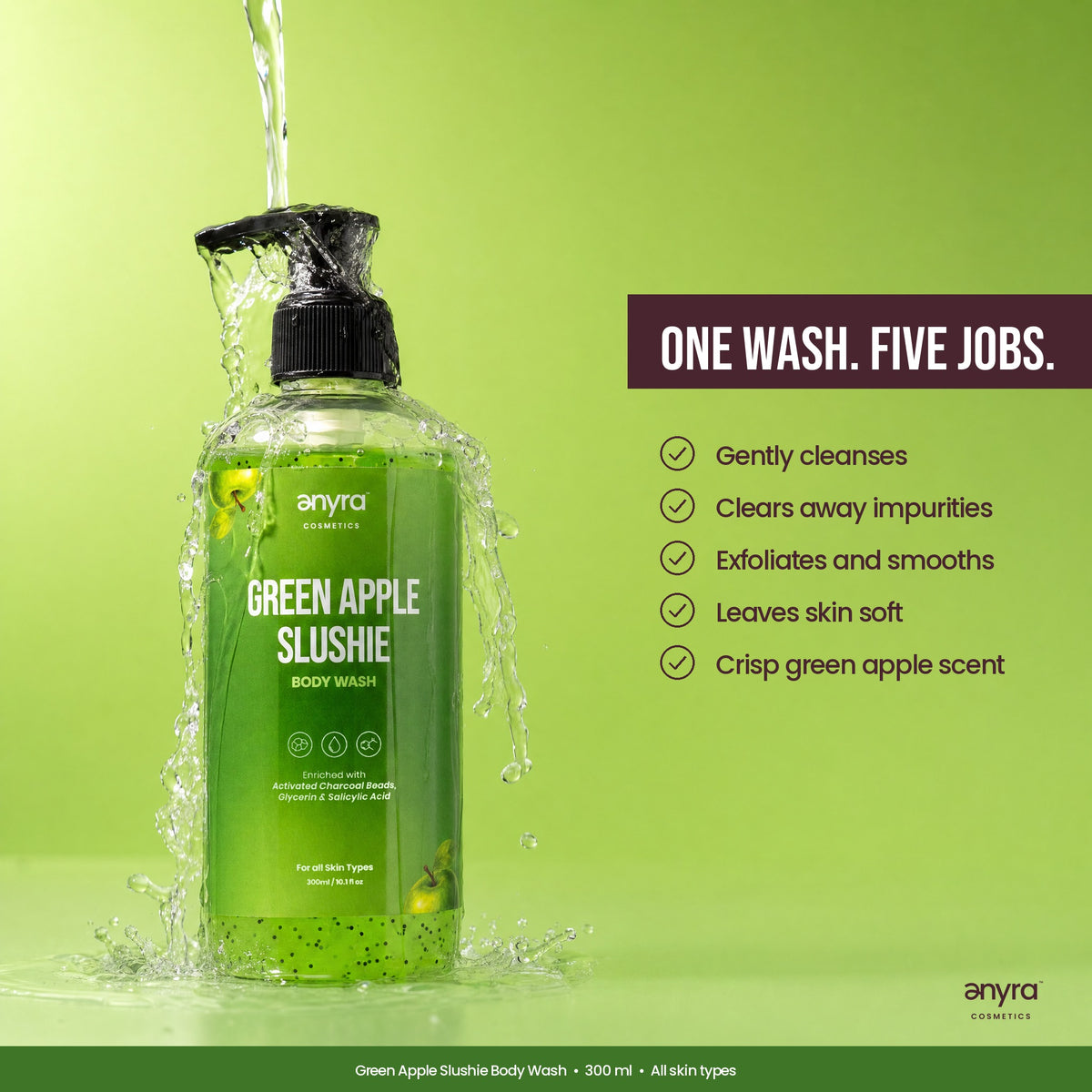 Green Apple Slushie Body Wash, image 4
