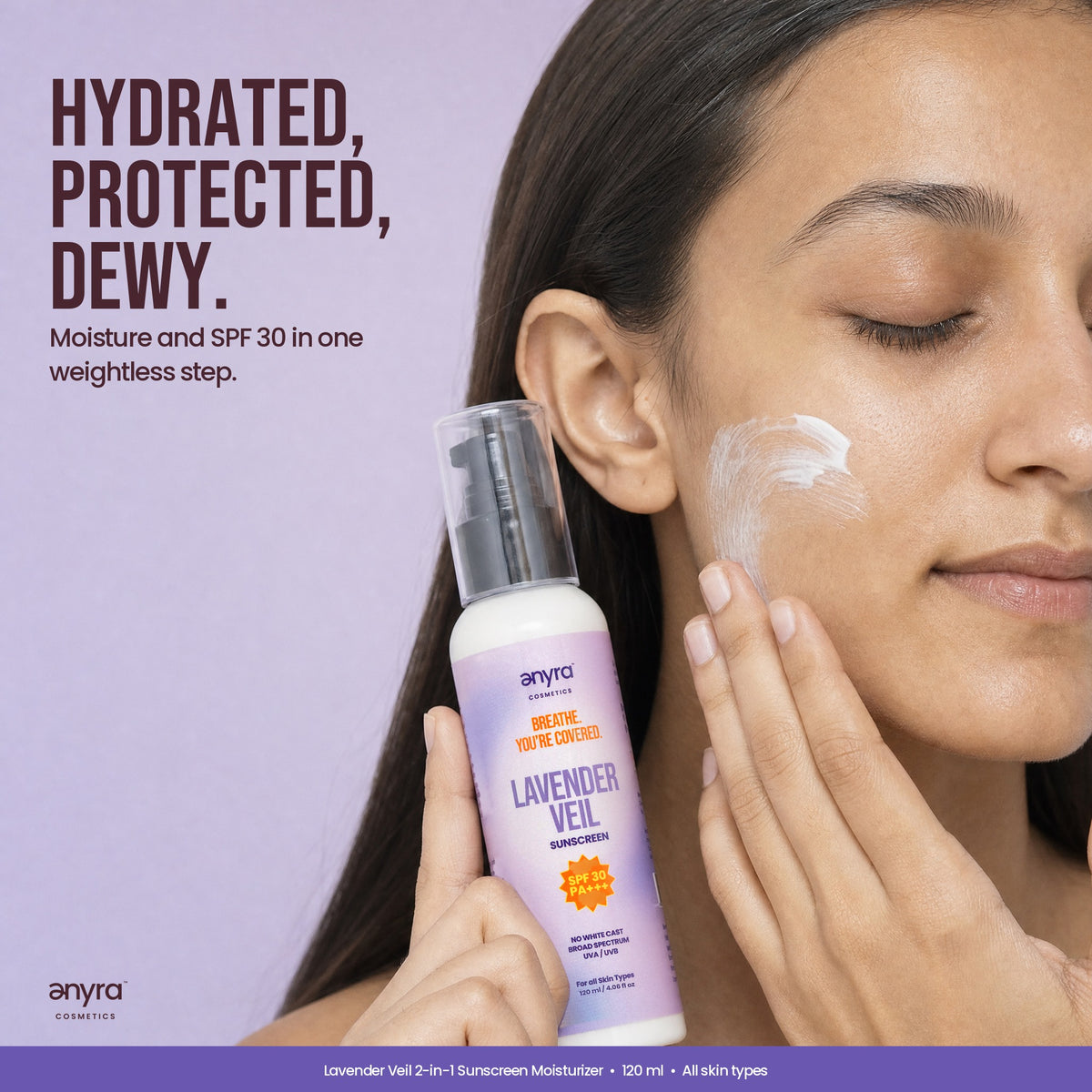 Lavender Veil 2-in-1 Sunscreen Moisturizer, image 3