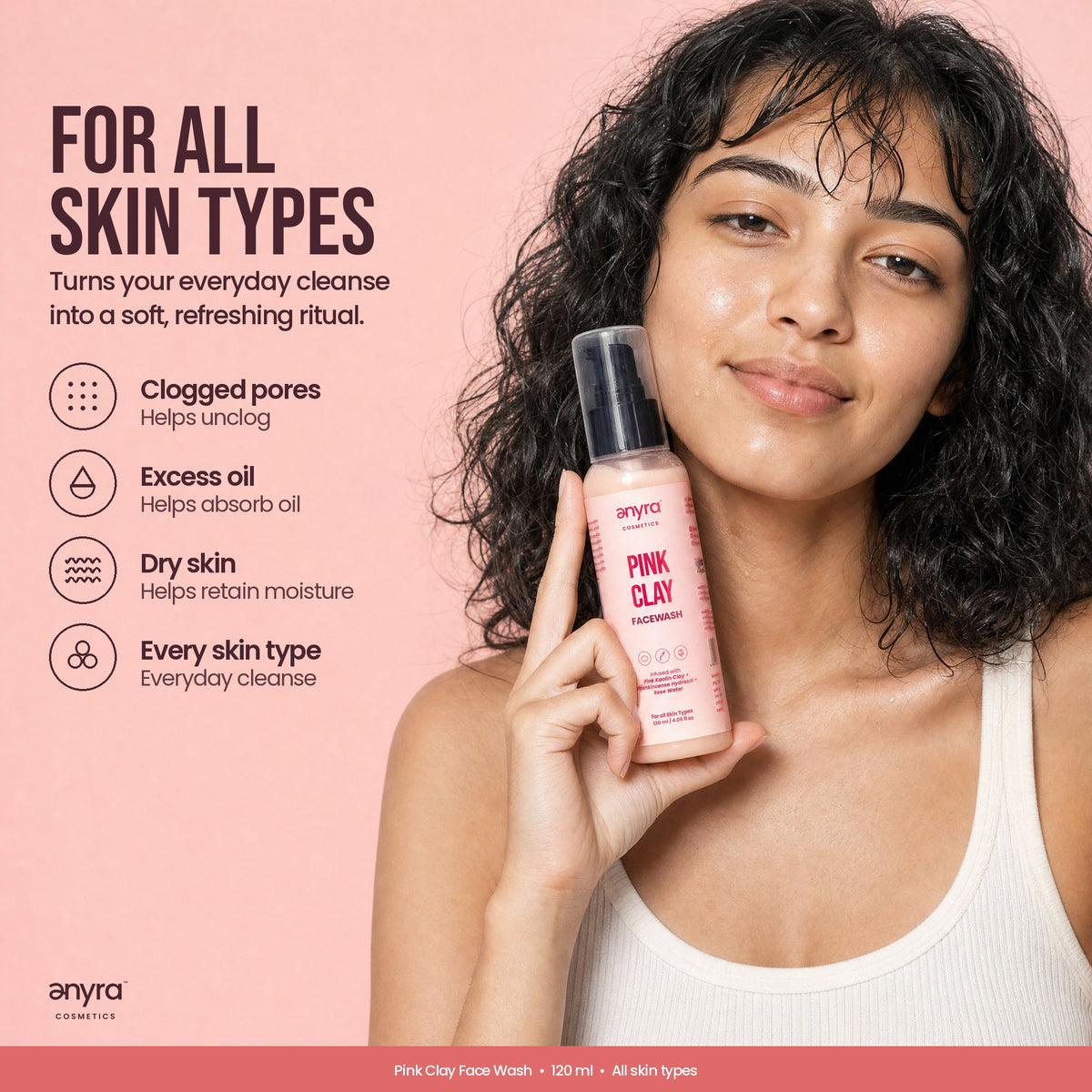 Pink Clay Face Wash, image 5