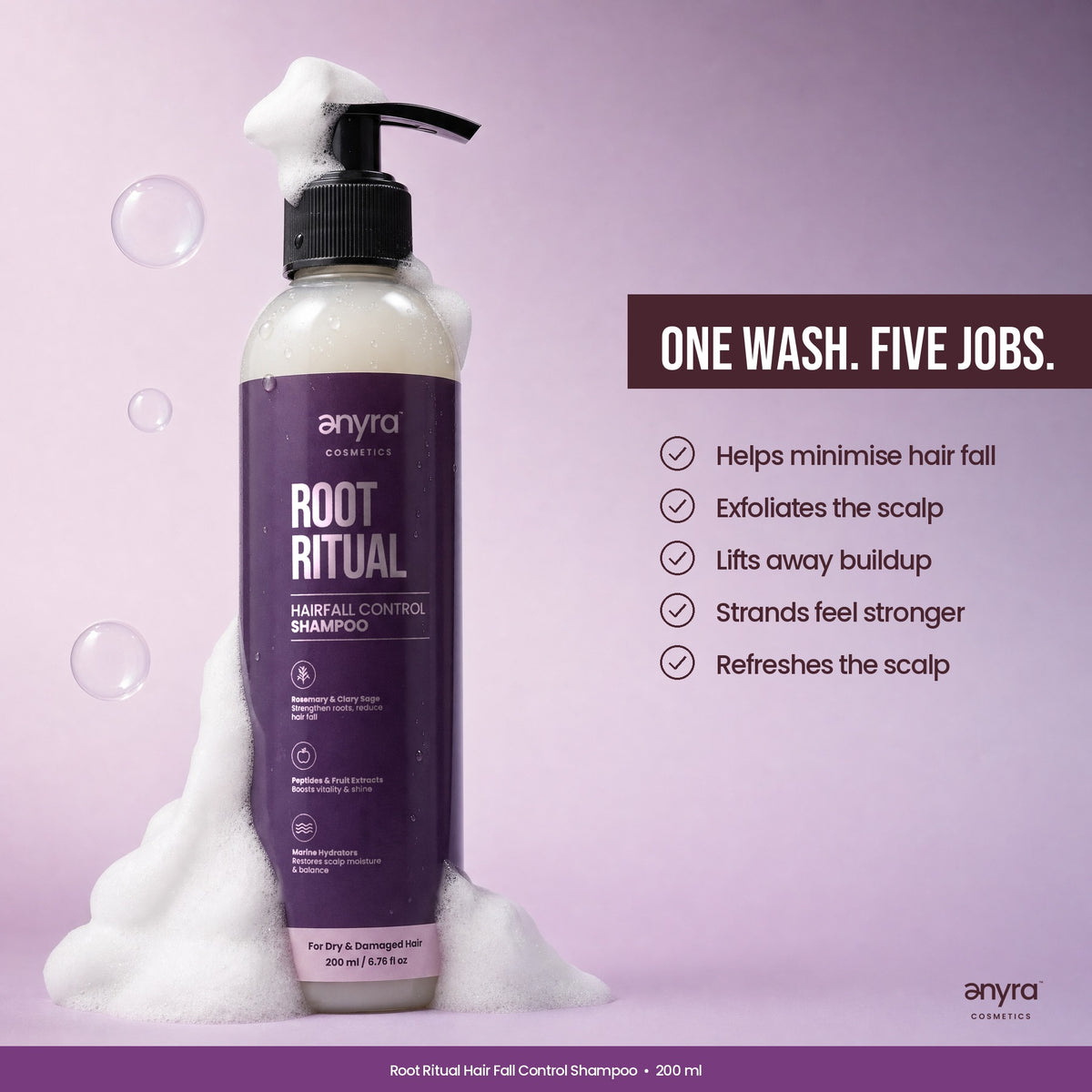 Root Ritual Hair Fall Control Shampoo, image 4